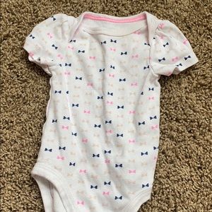 Bow onesie